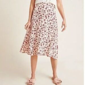 Anthropologie x Faithfull the Brand Valois Wrap Midi Skirt Print Boho  XS 2